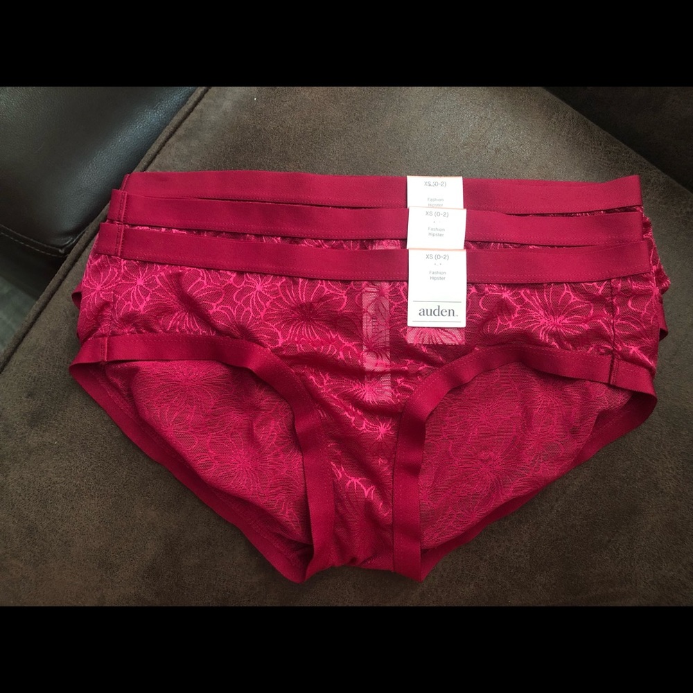 Auden Hipster Lace Panties set of 3 XS(0-2)